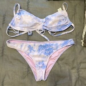 Hollister tie dye bathing suit set